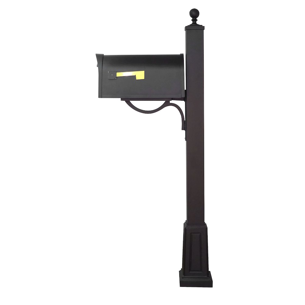 Classic Curbside Mailbox with Locking Insert and Springfield Mailbox with Base - Special Lite Products
