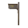Curbside Mailbox wtih Locking Insert and Wellington Direct Burial Mailbox Smooth - Special Lite Products