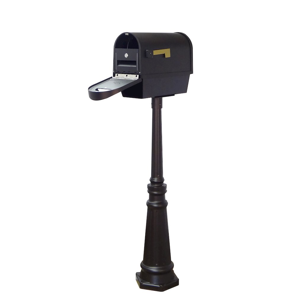Classic Curbside Mailbox with Newspaper Tube with Direct Burial Kit - Special Lite Products