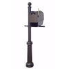 Classic Curbside Mailbox with Newspaper Tube, Locking Insert and Fresno Mailbox - Special Lite Products