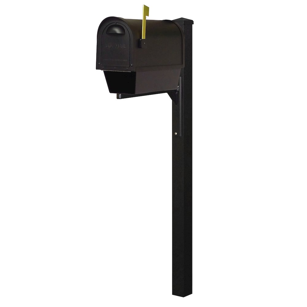 Curbside Mailbox with Newspaper Tube, Locking Insert and Wellington Mailbox - Special Lite Products