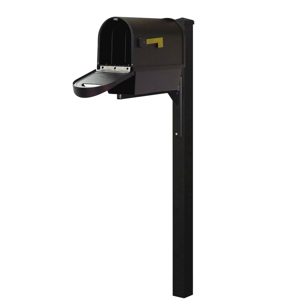 Curbside Mailbox with Newspaper Tube, Locking Insert and Wellington Mailbox - Special Lite Products