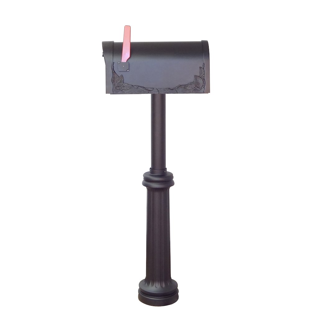 Floral Curbside Mailbox, Locking Insert and Bradford Mailbox Post - Special Lite Products