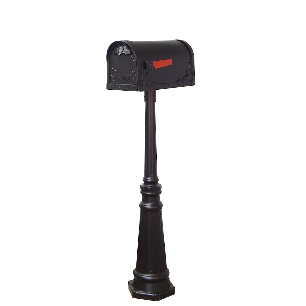 Floral Curbside Mailbox, Locking Insert and Tacoma Mailbox Post - Special Lite Products