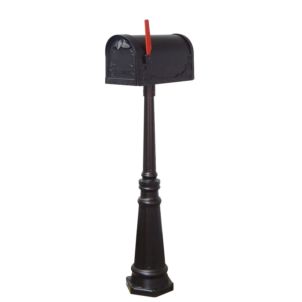 Floral Curbside Mailbox, Locking Insert and Tacoma Mailbox Post - Special Lite Products