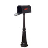 Floral Curbside Mailbox and Tacoma Mailbox Post with Direct Burial Kit - Special Lite Products