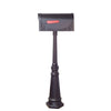 Floral Curbside Mailbox, Locking Insert and Tacoma Mailbox Post - Special Lite Products