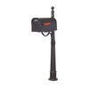 Floral Curbside Mailbox with Locking Insert and Ashland Mailbox Post - Special Lite Products