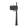 Floral Curbside Mailbox with Locking Insert and Ashland Mailbox Post - Special Lite Products