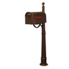 Floral Curbside Mailbox with Locking Insert and Ashland Mailbox Post - Special Lite Products