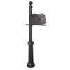 Floral Curbside Mailbox, Locking Insert and Fresno Mailbox Post - Special Lite Products
