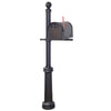 Floral Curbside Mailbox, Locking Insert and Fresno Mailbox Post - Special Lite Products