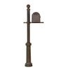 Floral Curbside Mailbox, Locking Insert and Fresno Mailbox Post - Special Lite Products