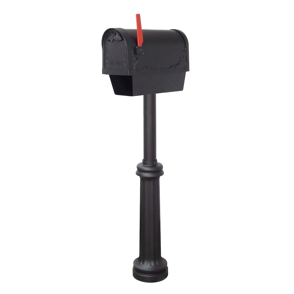 Floral Curbside Mailbox with Newspaper Tube - Special Lite Products