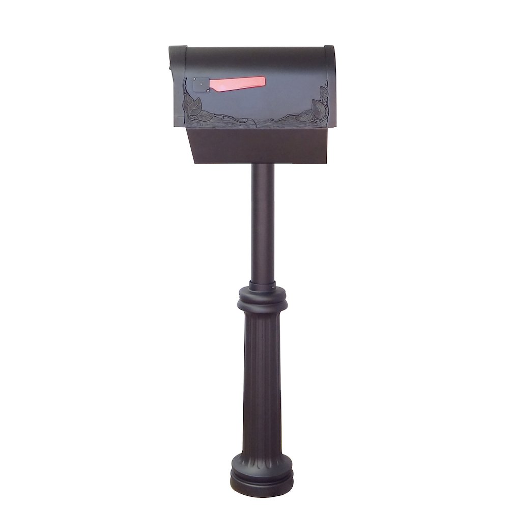 Floral Curbside Mailbox with Newspaper Tube - Special Lite Products