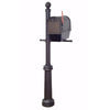 Floral Curbside Mailbox with Newspaper Tube, Locking Insert and Fresno Mailbox - Special Lite Products