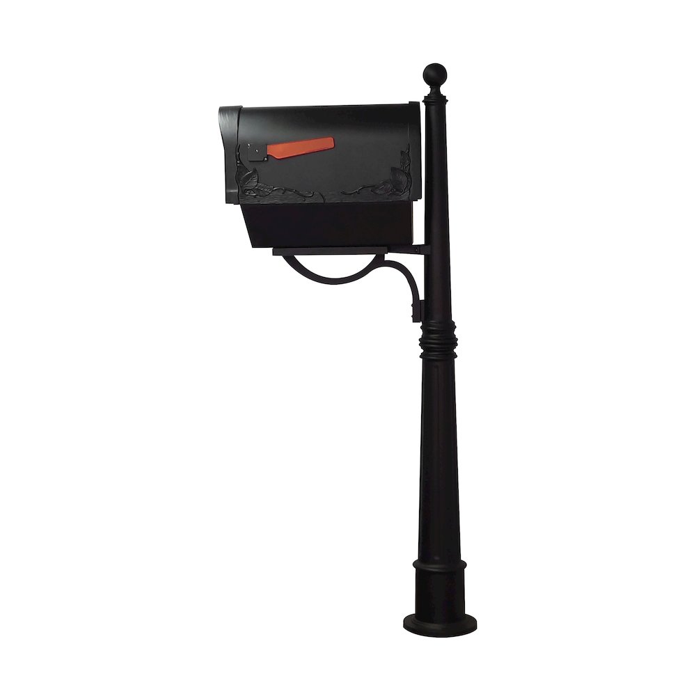 Floral Curbside Mailbox with Newspaper Tube - Special Lite Products