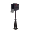 Kingston Curbside Mailbox with Newspaper Tube and Tacoma Mailbox - Special Lite Products