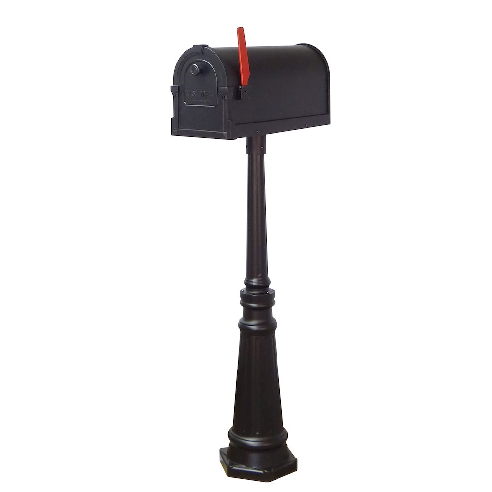 Savannah Curbside Mailbox and Tacoma Mailbox Post with Direct Burial Kit - Special Lite Products