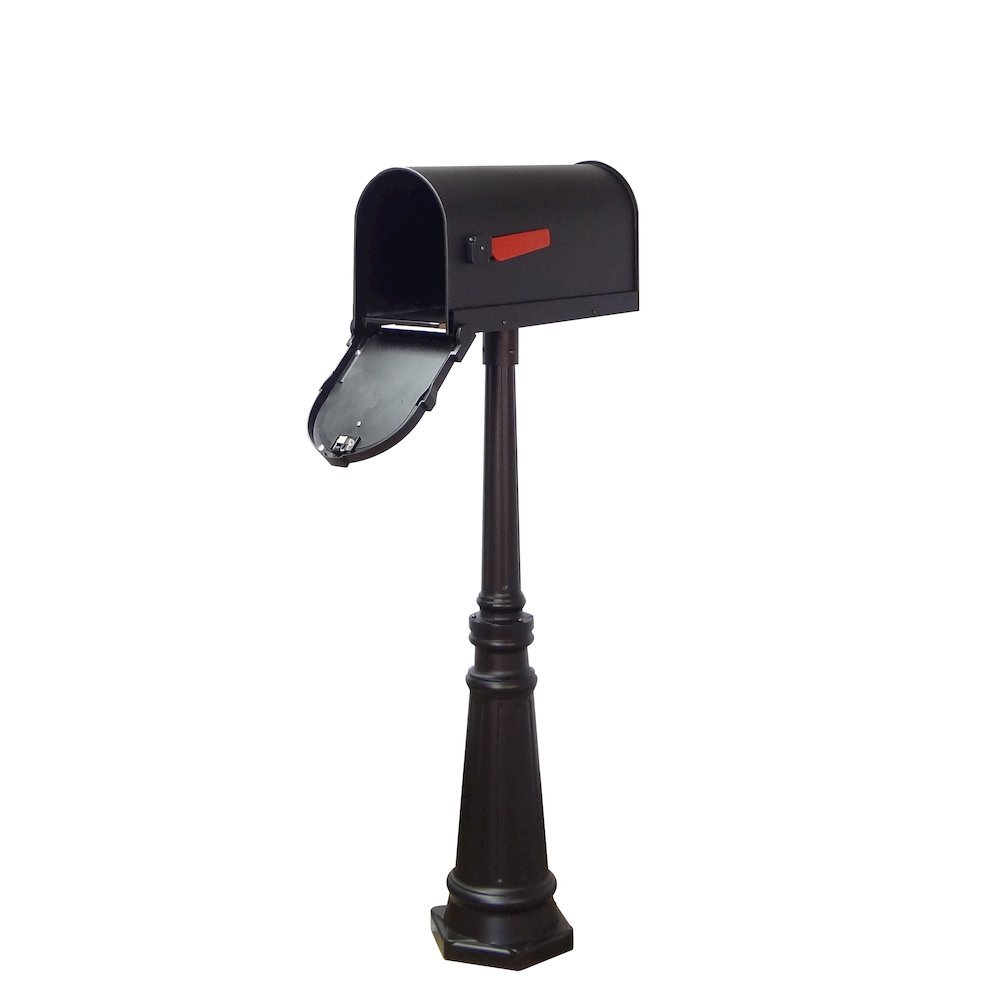 Savannah Curbside Mailbox and Tacoma Mailbox Post with Direct Burial Kit - Special Lite Products