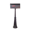 Savannah Curbside Mailbox and Tacoma Mailbox Post with Direct Burial Kit - Special Lite Products