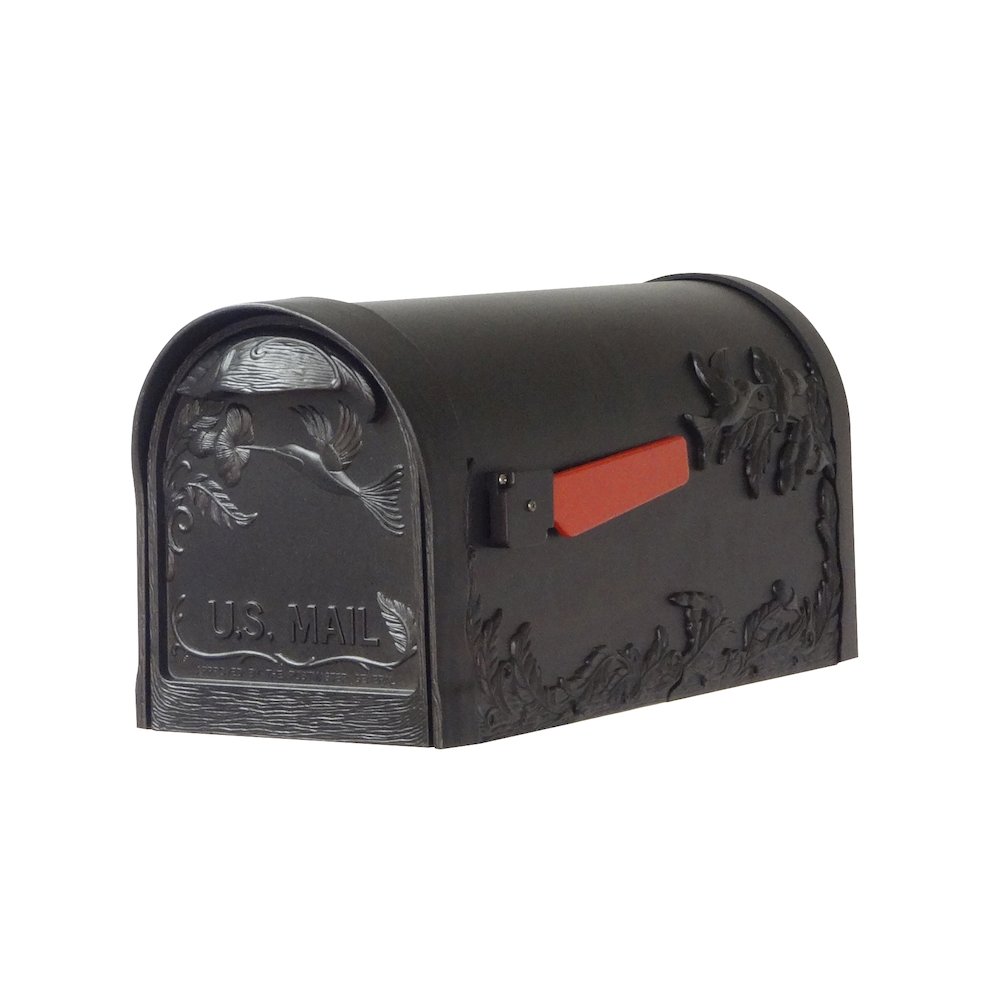 Hummingbird Curbside Mailbox and Springfield Mailbox Post with Base - Special Lite Products