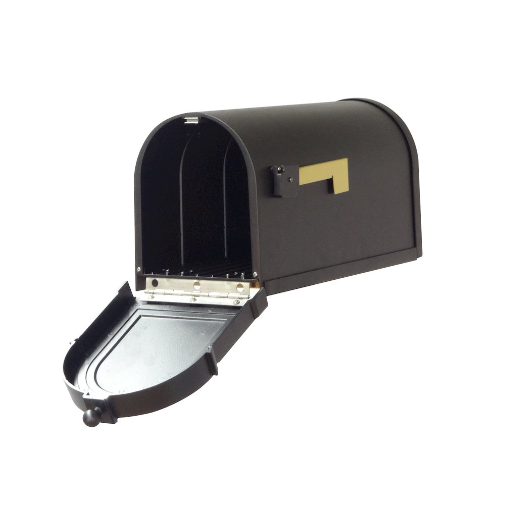 Berkshire Curbside Mailbox with Front Address Numbers and Fresno Mailbox Post - Special Lite Products