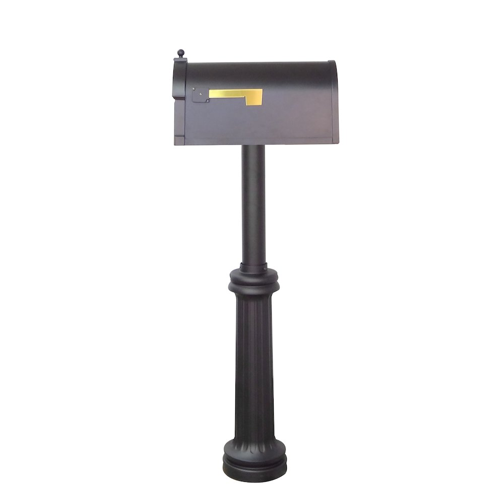 Berkshire Curbside Mailbox with Front Address Numbers and Bradford Mailbox Post - Special Lite Products