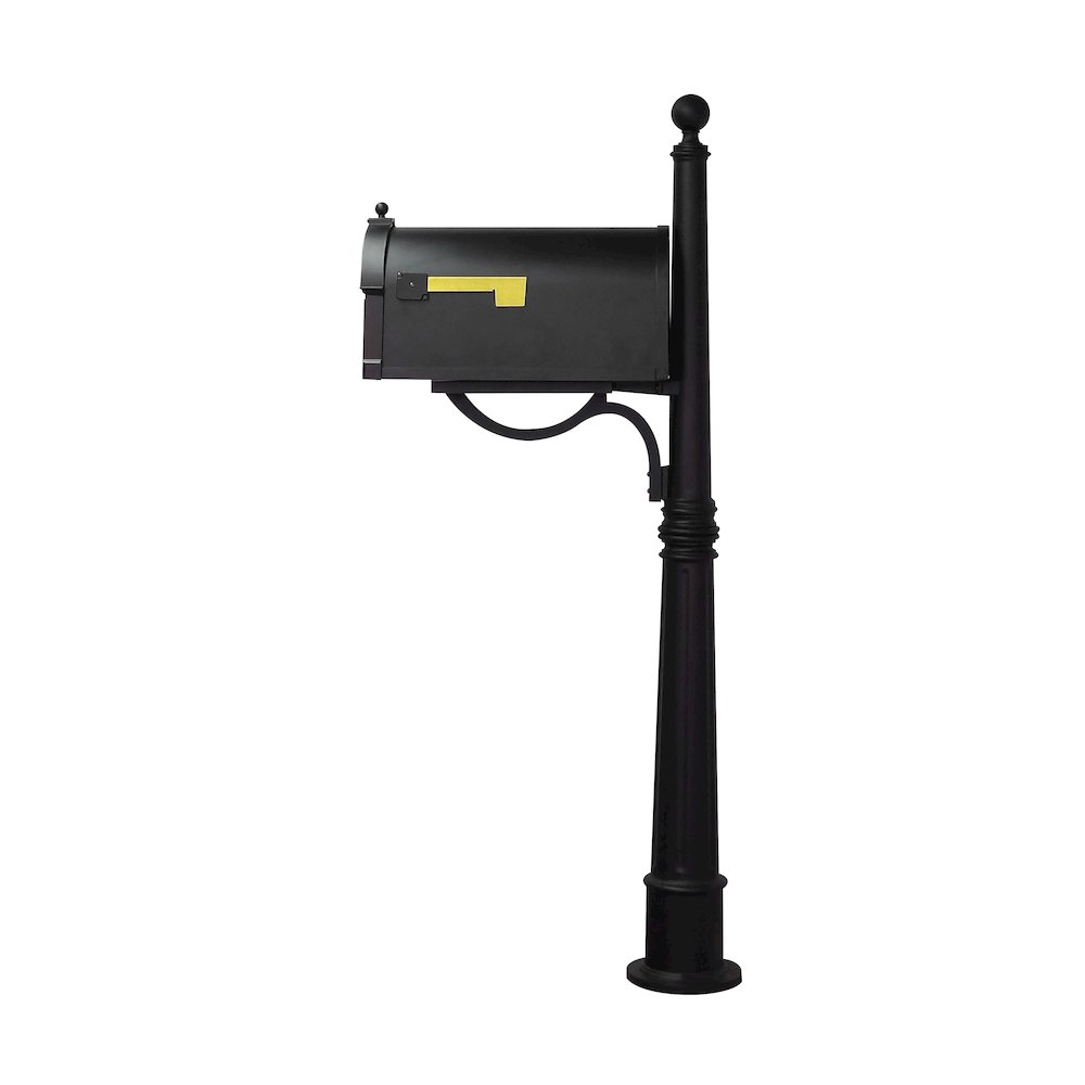 Berkshire Curbside Mailbox with Front Address Numbers and Ashland Mailbox Post - Special Lite Products