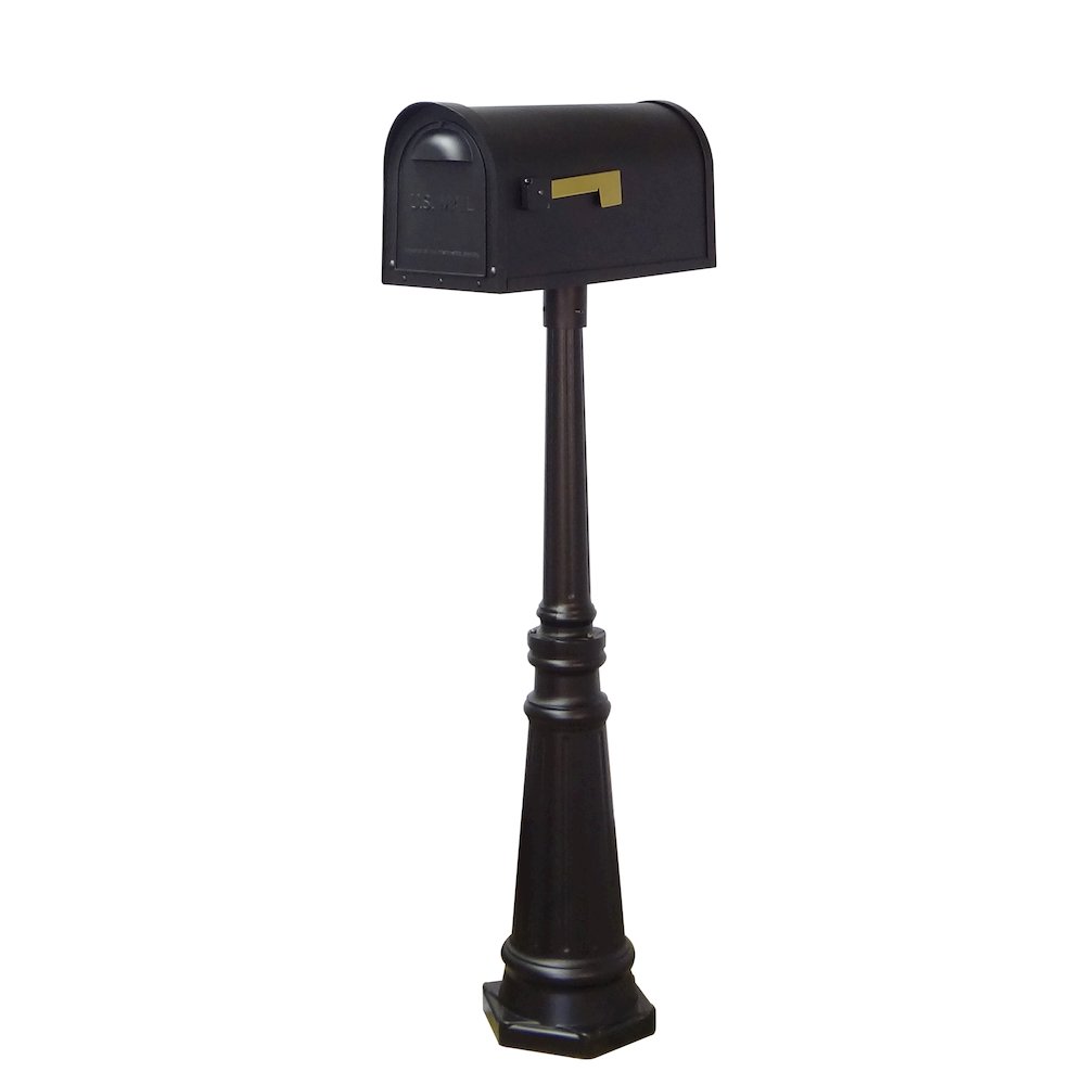 Classic Curbside Mailbox and Tacoma Mailbox Post with Direct Burial Kit - Special Lite Products
