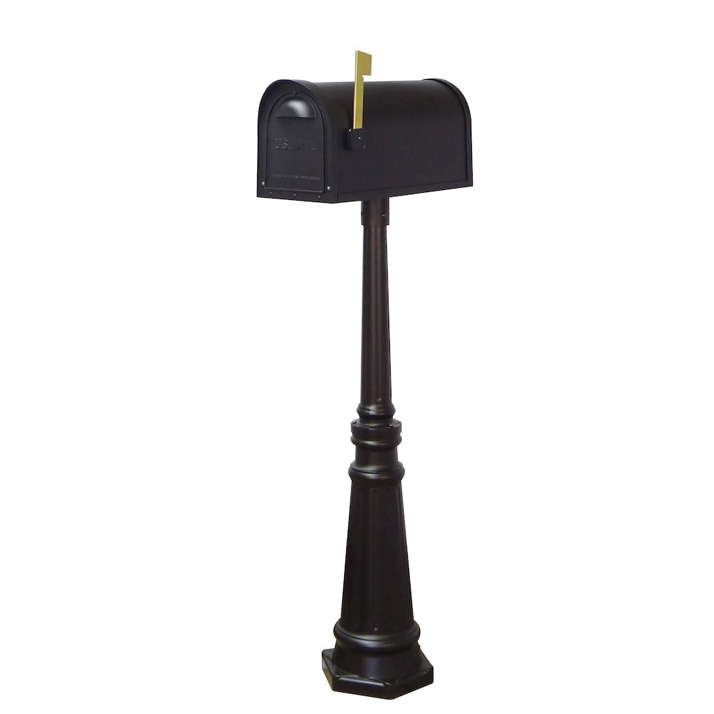 Classic Curbside Mailbox and Tacoma Mailbox Post with Direct Burial Kit - Special Lite Products