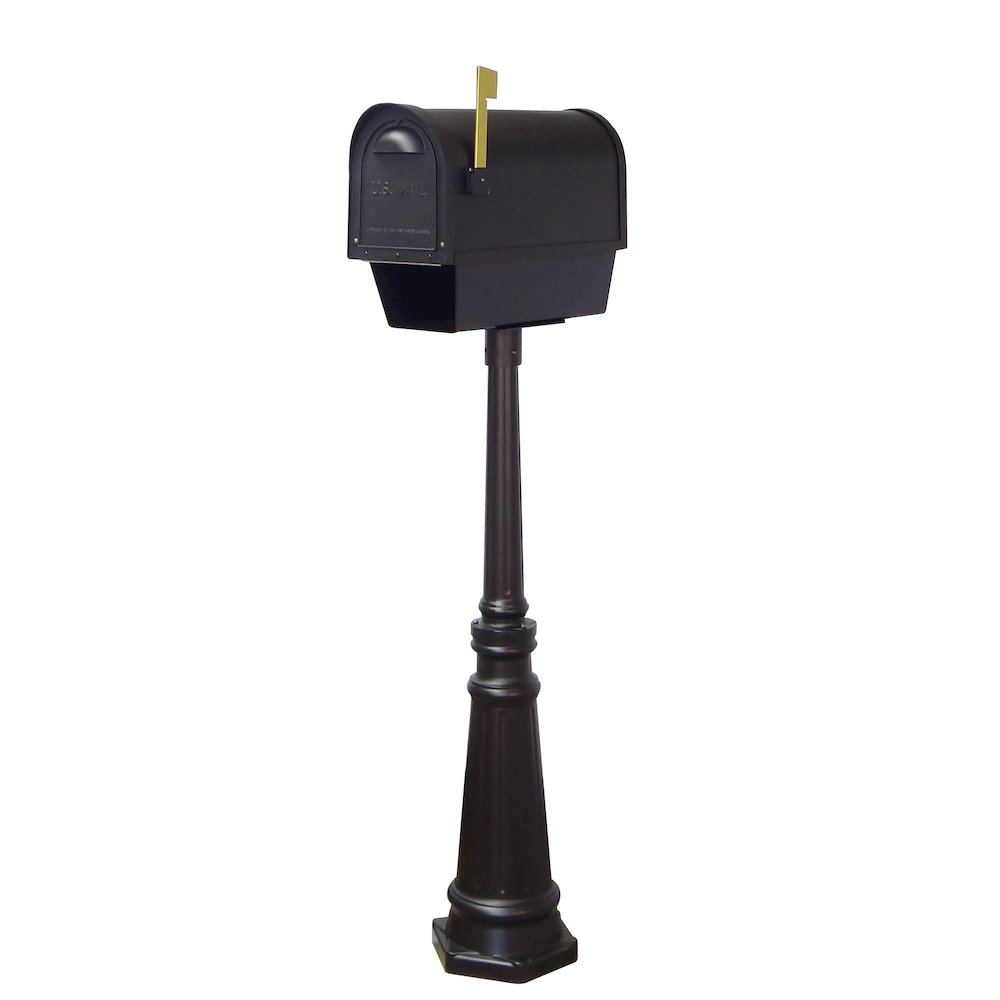 Curbside Mailbox with Newspaper Tube and Tacoma Mailbox with Direct Burial Kit - Special Lite Products