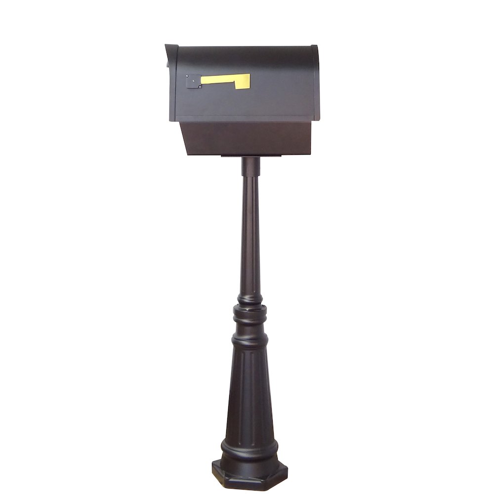 Curbside Mailbox with Newspaper Tube and Tacoma Mailbox with Direct Burial Kit - Special Lite Products