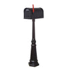 Floral Curbside Mailbox and Tacoma Mailbox Post with Direct Burial Kit - Special Lite Products