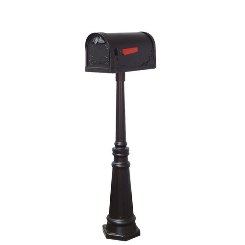 Floral Curbside Mailbox and Tacoma Mailbox Post with Direct Burial Kit - Special Lite Products