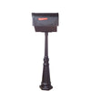 Floral Curbside Mailbox with Newspaper Tube and Tacoma Mailbox - Special Lite Products