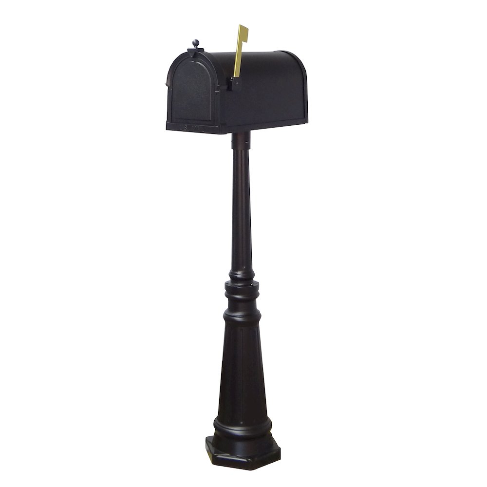 Curbside Mailbox with Locking Insert and Tacoma Mailbox with Direct Burial Kit - Special Lite Products