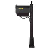Curbside Mailbox with Newspaper Tube and Springfield Mailbox Post with Base - Special Lite Products