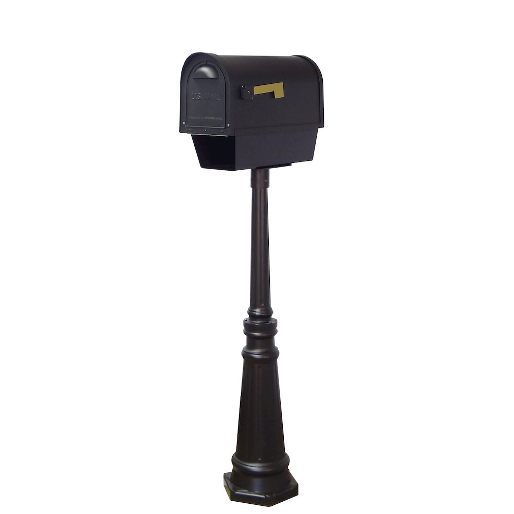 Classic Curbside Mailbox with Newspaper Tube with Direct Burial Kit - Special Lite Products