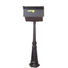 Classic Curbside Mailbox with Newspaper Tube with Direct Burial Kit - Special Lite Products