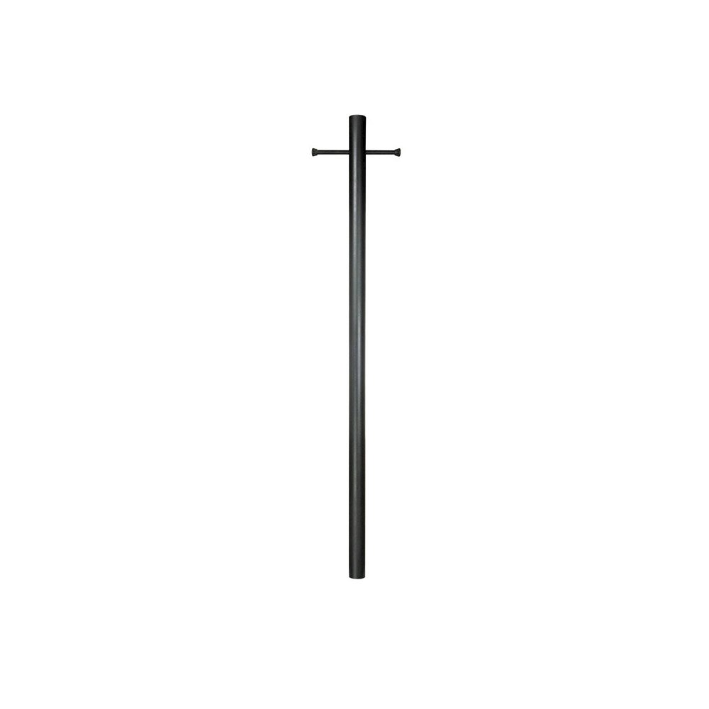 7' Smooth Aluminum Direct Burial Post with Ladder Rest - Special Lite Products