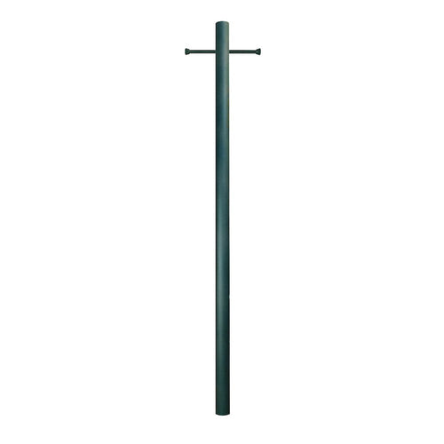 7' Smooth Aluminum Direct Burial Post with Ladder Rest - Special Lite Products