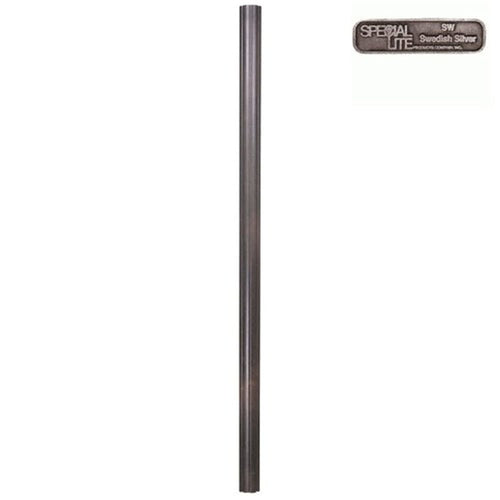 7' Fluted Aluminum Direct Burial Post - Special Lite Products