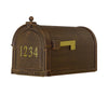 Berkshire Curbside Mailbox with Front Address Numbers and Fresno Mailbox Post - Special Lite Products