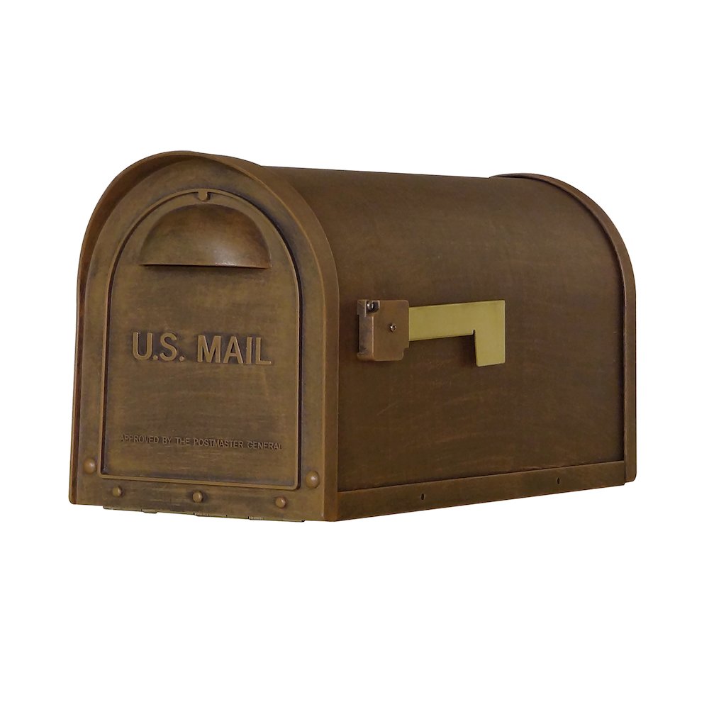 Classic Curbside Mailbox with Monogram Mailbox Post - Special Lite Products