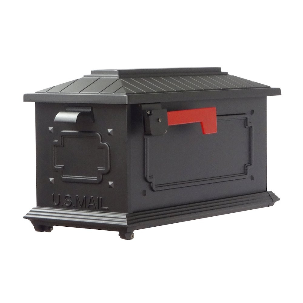 Kingston Curbside Mailbox and Springfield Mailbox Post with Base - Special Lite Products