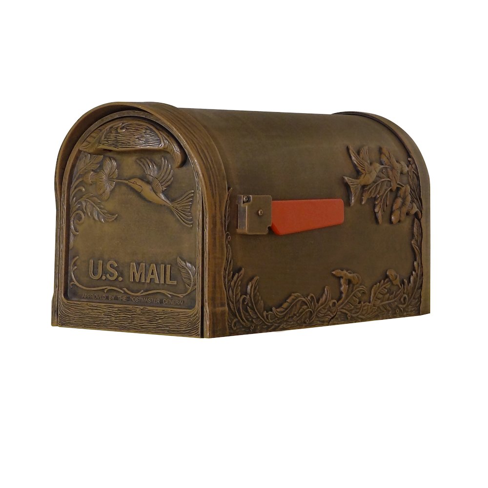 Hummingbird Curbside Mailbox with Albion Mailbox Post - Special Lite Products