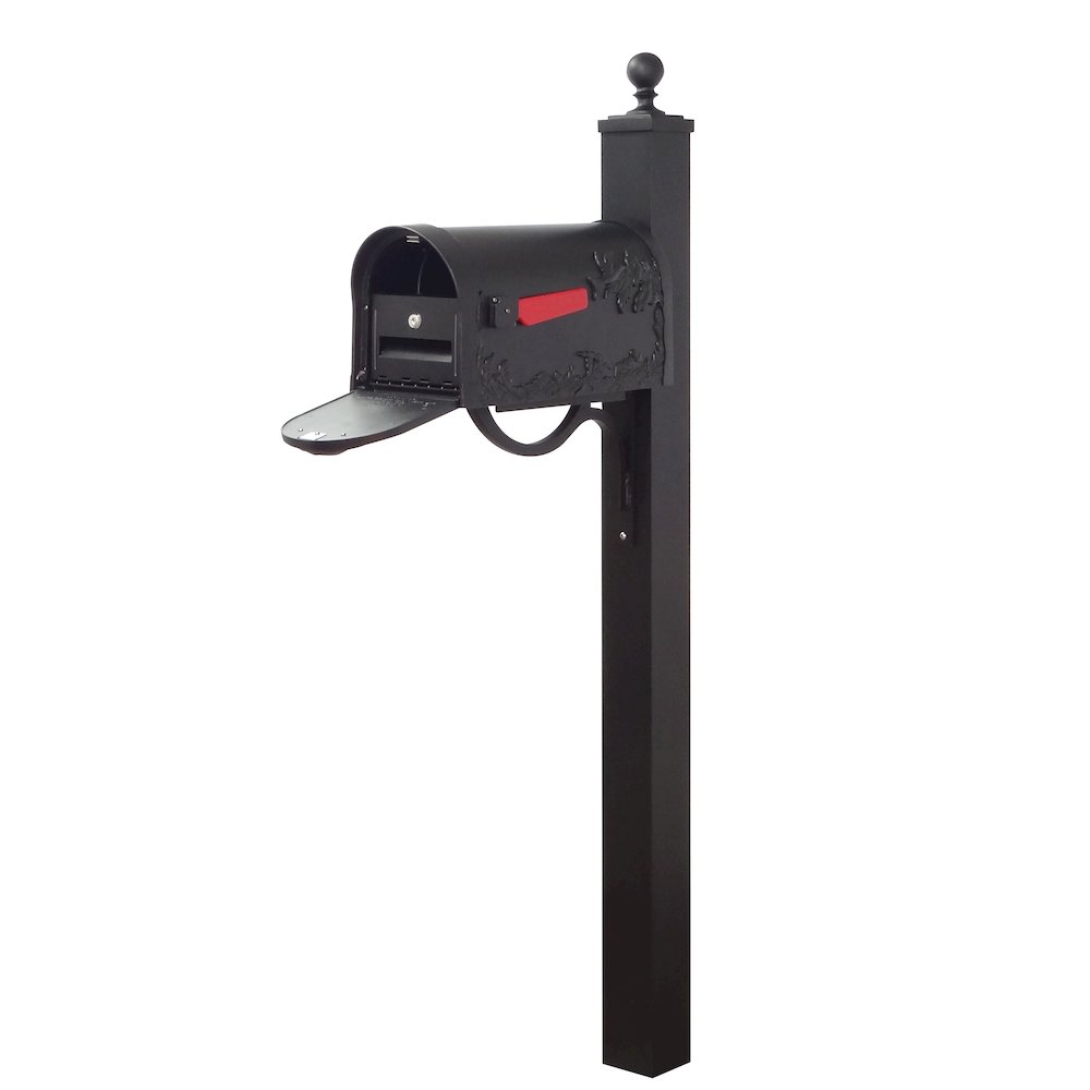 Hummingbird Curbside Mailbox with Locking Insert and Springfield Mailbox Post - Special Lite Products