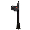 Hummingbird Curbside Mailbox and Springfield Mailbox Post with Base - Special Lite Products
