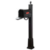 Hummingbird Curbside Mailbox and Springfield Mailbox Post with Base - Special Lite Products